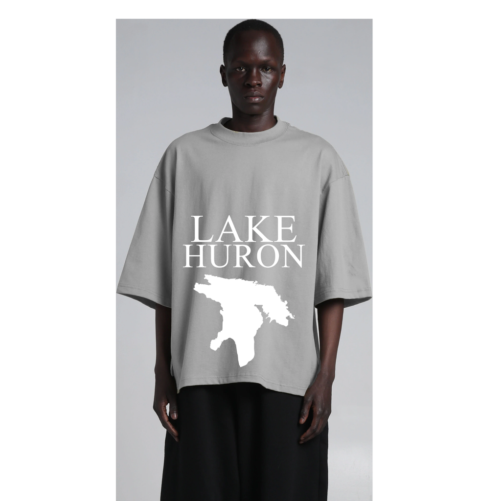 Lake Huron - Condensed Tall T-Shirt, Concrete