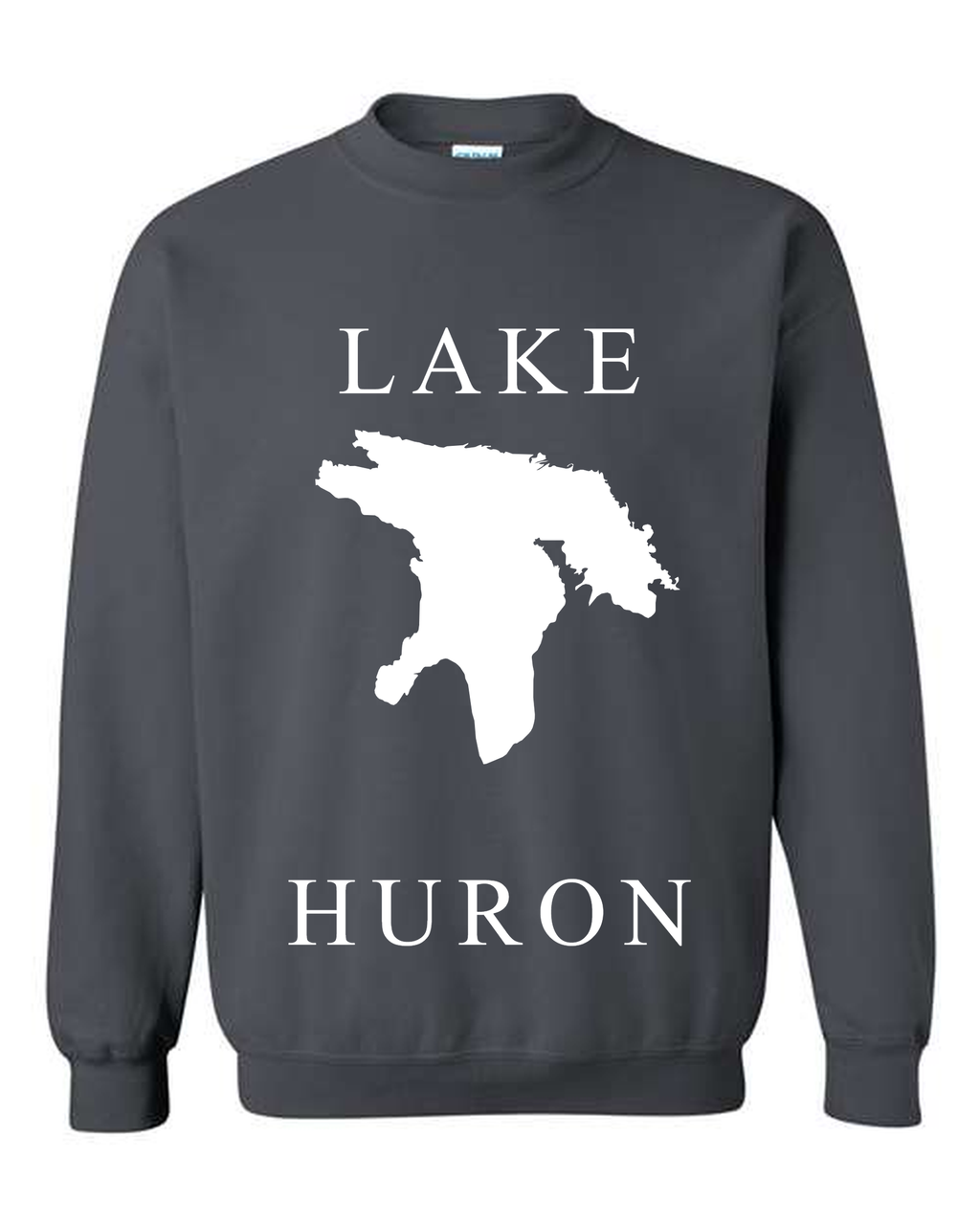 Lake Huron - Copperplate Sandwich Hoodie, Charcoal