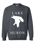 Lake Huron - Copperplate Sandwich Hoodie, Charcoal