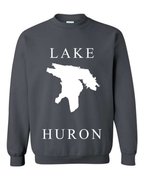 Lake Huron - Copperplate Sandwich Hoodie, Charcoal