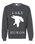 Lake Huron - Copperplate Sandwich Hoodie, Dark Heather