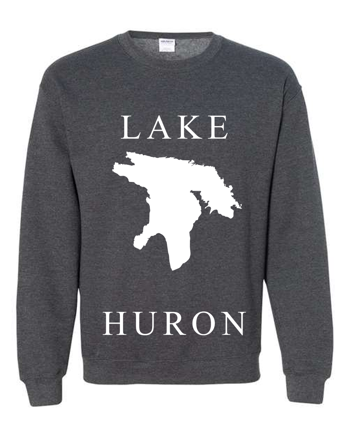 Lake Huron - Copperplate Sandwich Hoodie, Dark Heather