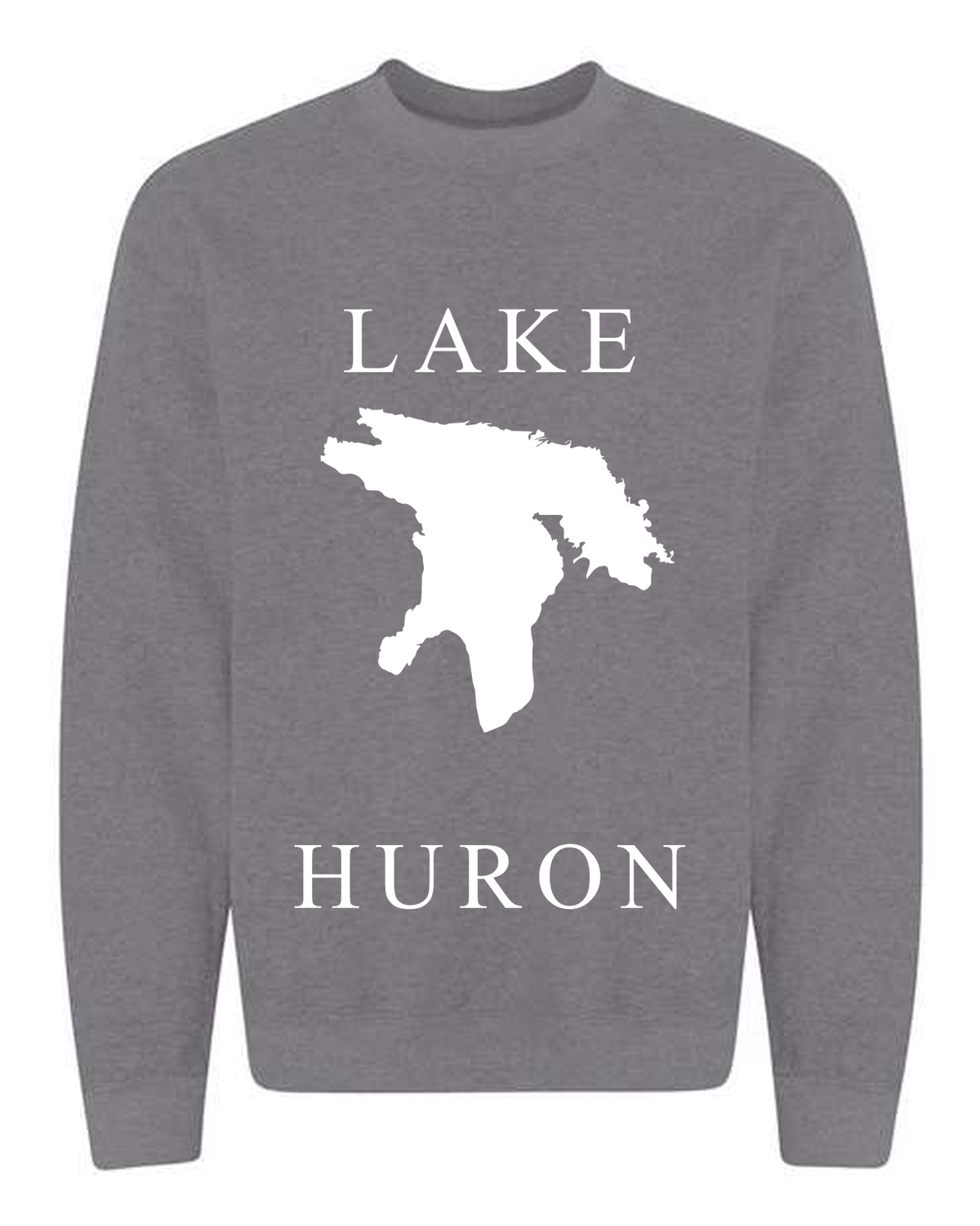 Lake Huron - Copperplate Sandwich Hoodie, Graphite Heather