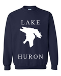 Lake Huron - Copperplate Sandwich Hoodie, Navy