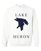 Lake Huron - Copperplate Sandwich Hoodie, White