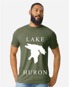 Lake Huron - Copperplate Sandwich T-Shirt, Cactus