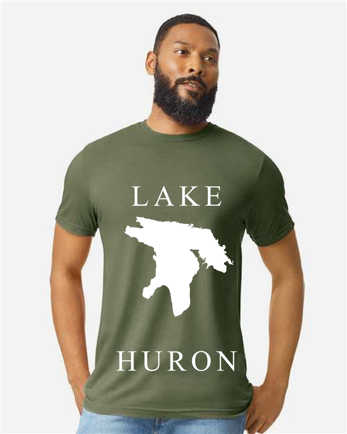 Lake Huron - Copperplate Sandwich T-Shirt, Cactus