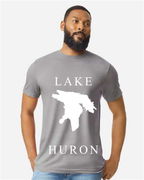 Lake Huron - Copperplate Sandwich T-Shirt, Cement