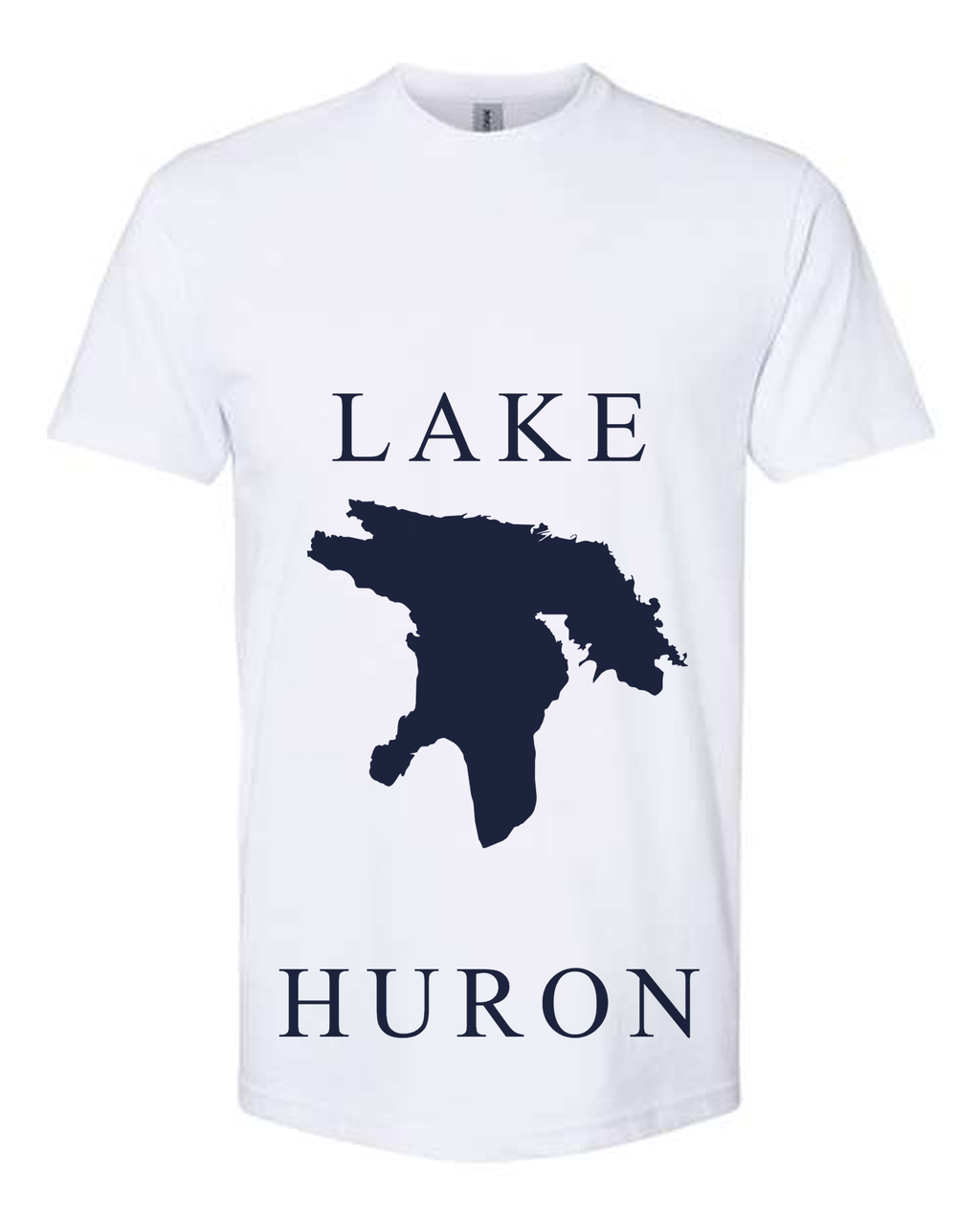 Lake Huron - Copperplate Sandwich T-Shirt, White
