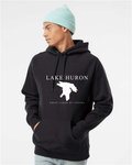 Lake Huron - Engraved Copperplate Hoodie, Black