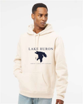 Lake Huron - Engraved Copperplate Hoodie, Bone