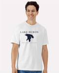 Lake Huron - Engraved Copperplate T-Shirt, White