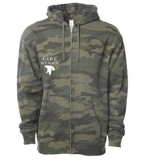 Lake Huron - Engravers Label Hoodie, Forest Camo