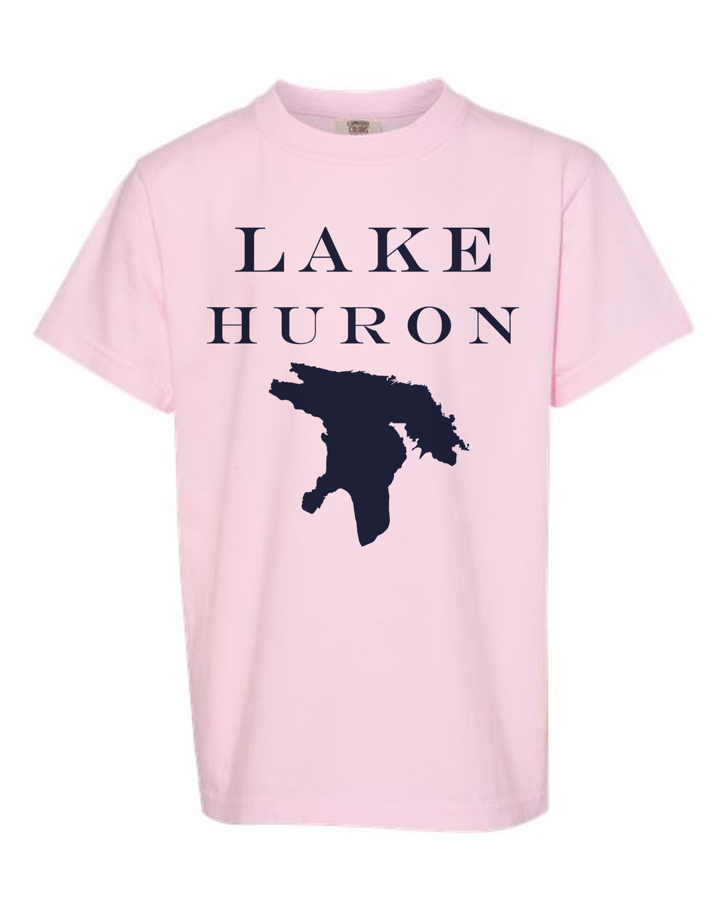Lake Huron - Engravers Label T-Shirt, Blossom