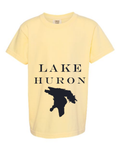 Lake Huron - Engravers Label T-Shirt, Butter
