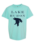 Lake Huron - Engravers Label T-Shirt, Chalky Mint