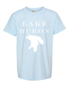 Lake Huron - Engravers Label T-Shirt, Chambray