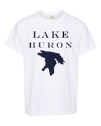Lake Huron - Engravers Label T-Shirt, White
