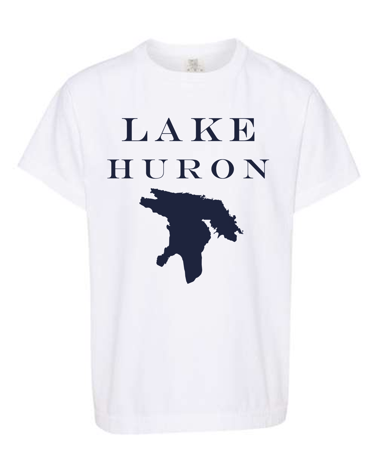 Lake Huron - Engravers Label T-Shirt, White