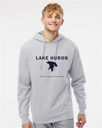 Lake Huron - Franklin Modern Hoodie, Grey Heather