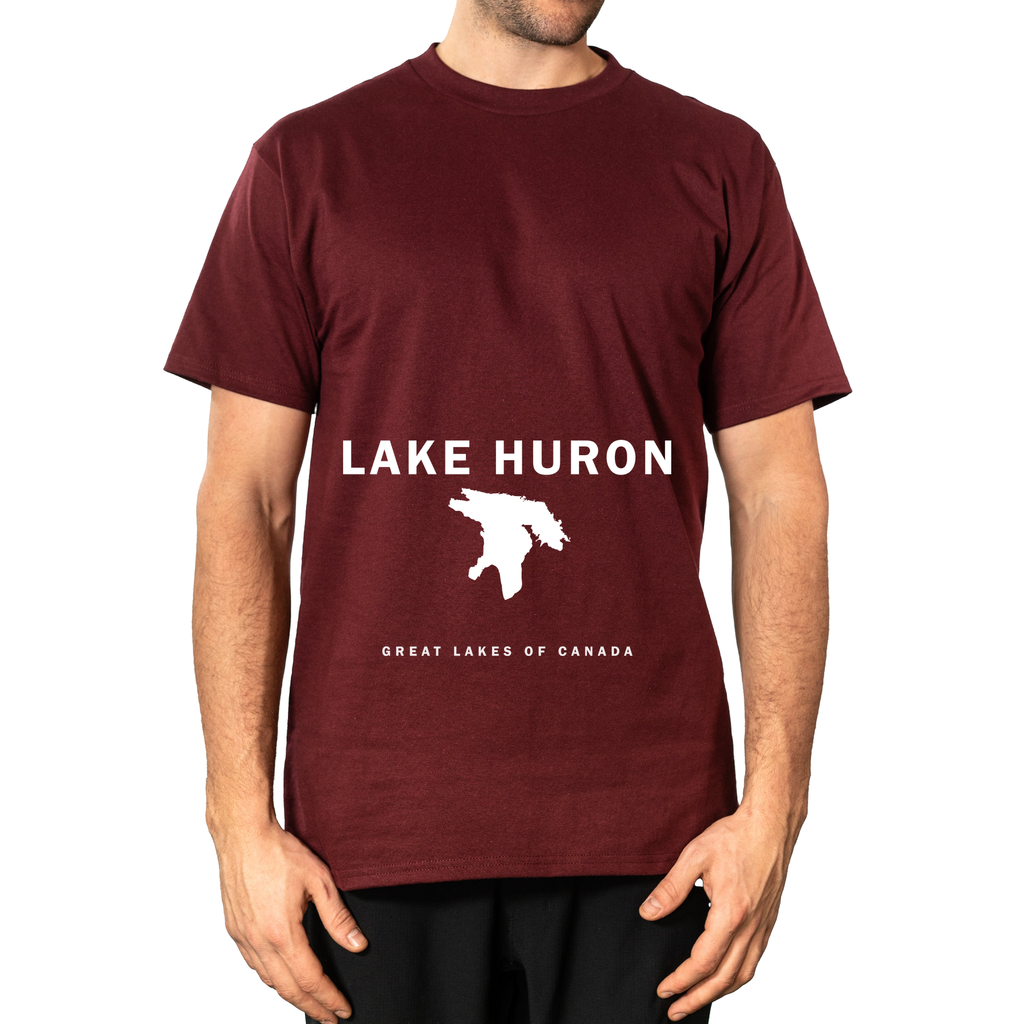 Lake Huron - Franklin Modern T-Shirt, Burgundy