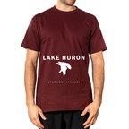 Lake Huron - Franklin Modern T-Shirt, Burgundy