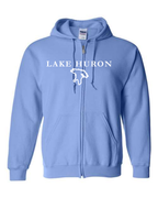 Lake Huron - Garamond Fashion Hoodie, Carolina Blue