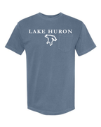 Lake Huron - Garamond Fashion T-Shirt, Blue Jean