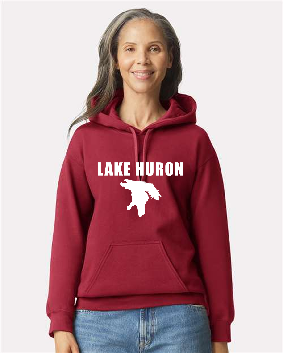 Lake Huron - Impact Statement Hoodie, Cardinal