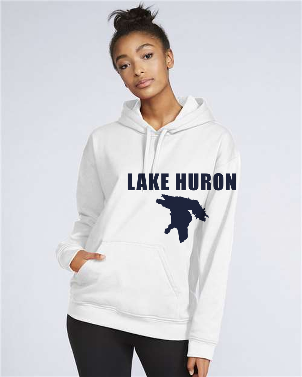 Lake Huron - Impact Statement Hoodie, White