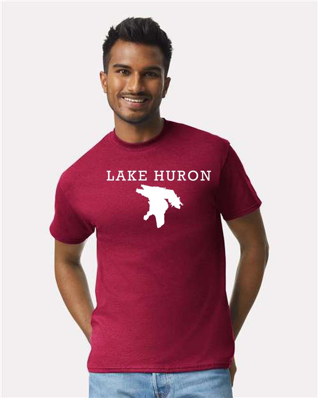 Lake Huron - Rockwell Broad T-Shirt, Cardinal Red