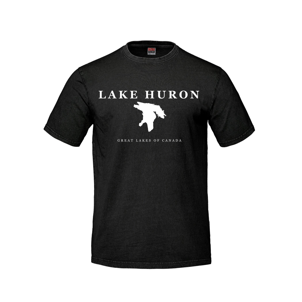 Lake Huron - Serif Classic T-Shirt, Black