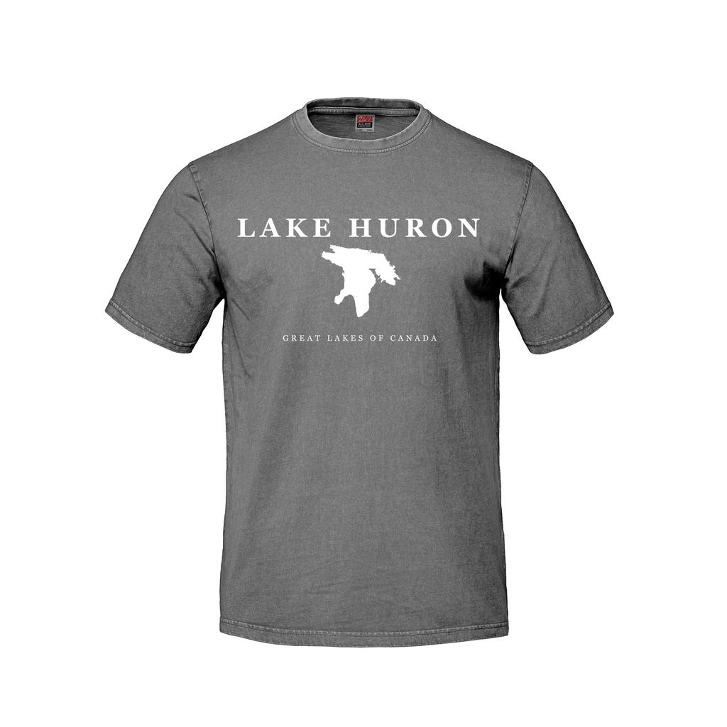 Lake Huron - Serif Classic T-Shirt, Grey