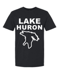 Lake Huron - Stacked Block T-Shirt, Black