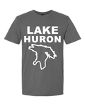 Lake Huron - Stacked Block T-Shirt, Charcoal