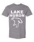 Lake Huron - Stacked Block T-Shirt, Graphite Heather