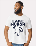 Lake Huron - Stacked Block T-Shirt, White