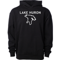 Lake Huron - Trebuchet Outline Hoodie, Black
