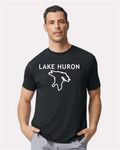 Lake Huron - Trebuchet Outline T-Shirt, Black