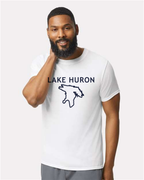 Lake Huron - Trebuchet Outline T-Shirt, White