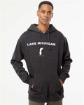 Lake Michigan - Arc Classic Hoodie, Charcoal Heather