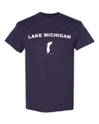 Lake Michigan - Arc Classic T-Shirt, Blackberry