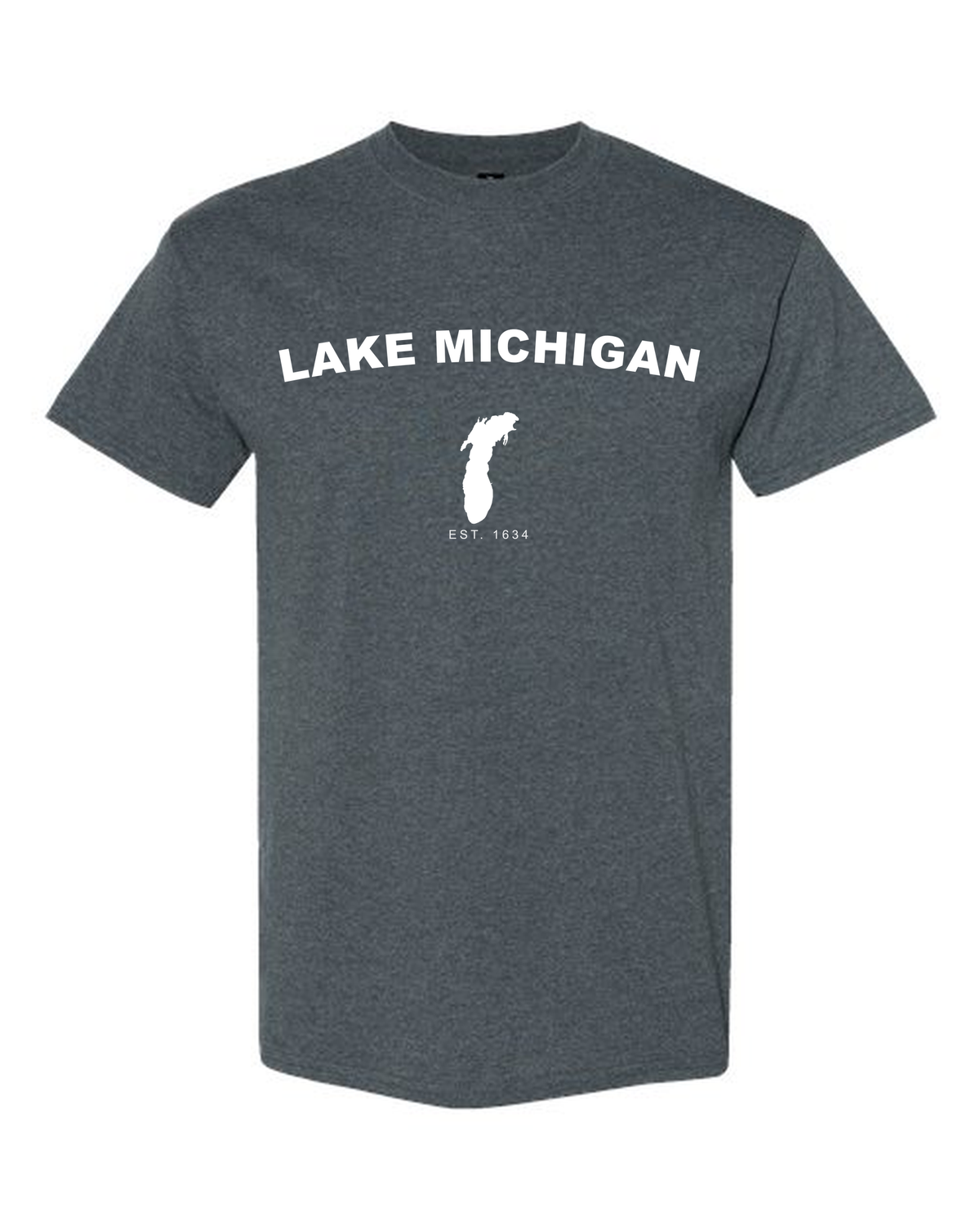 Lake Michigan - Arc Classic T-Shirt, Dark Heather