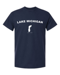 Lake Michigan - Arc Classic T-Shirt, Navy