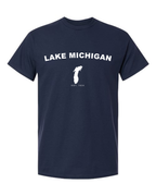 Lake Michigan - Arc Classic T-Shirt, Navy