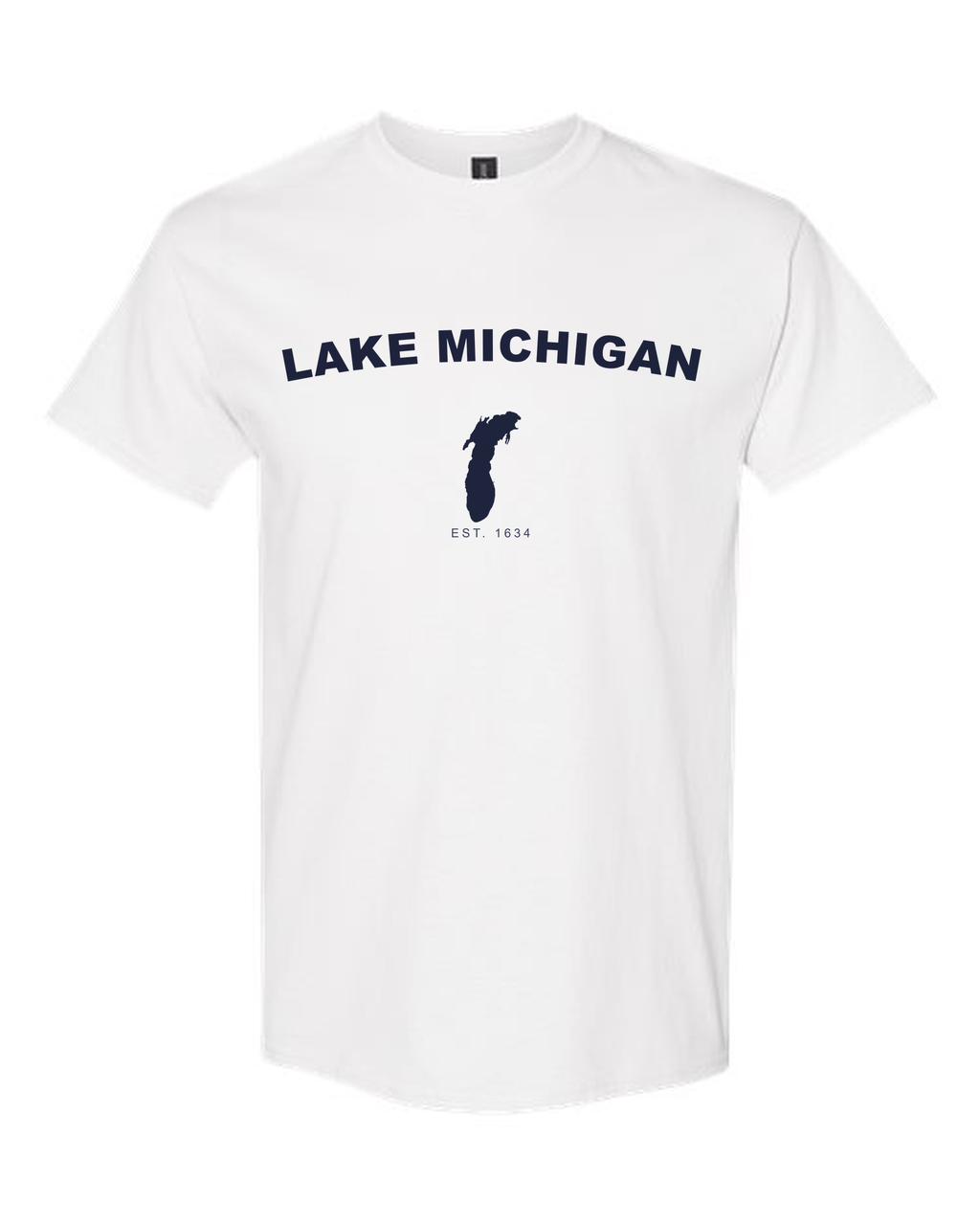 Lake Michigan - Arc Classic T-Shirt, White