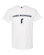Lake Michigan - Arc Classic T-Shirt, White