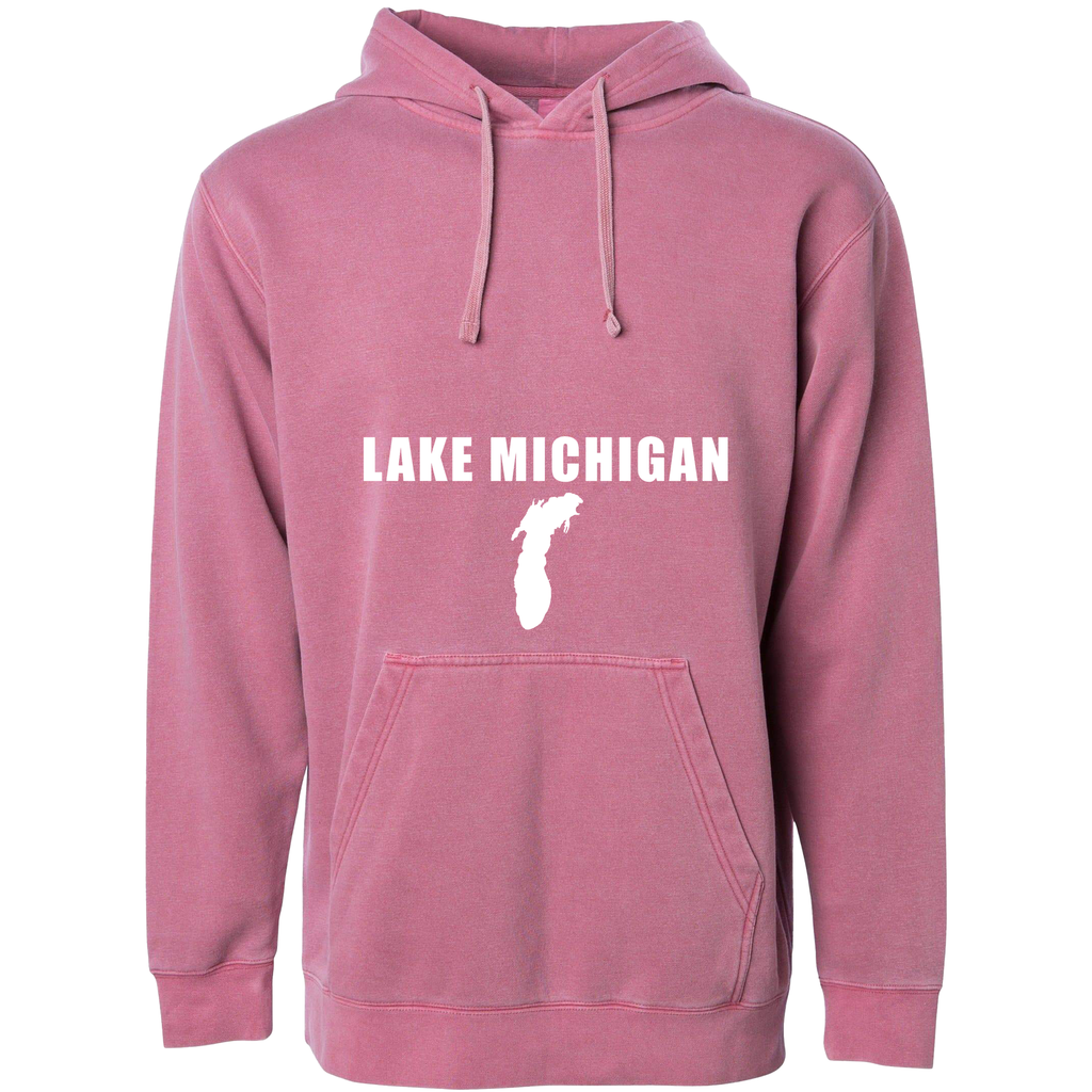 Lake Michigan - Condensed Tall Hoodie, Pigment Sage