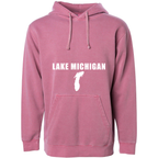 Lake Michigan - Condensed Tall Hoodie, Pigment Sage