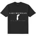 Lake Michigan - Constantia Vintage T-Shirt, Black